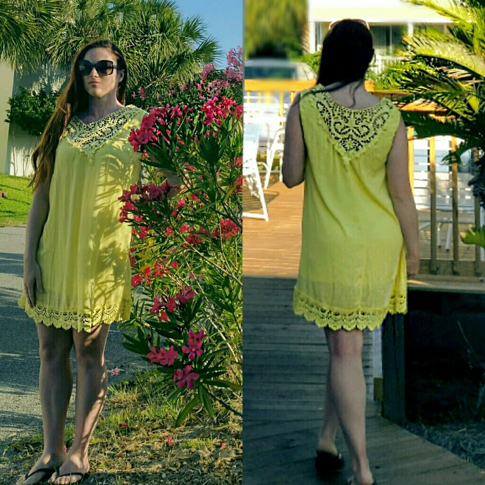 Sunny Yellow Shift Dress